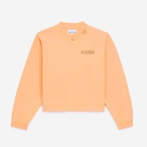 THE KOOPLES SPORT - Faded Orange Sweatshirt with Piercings